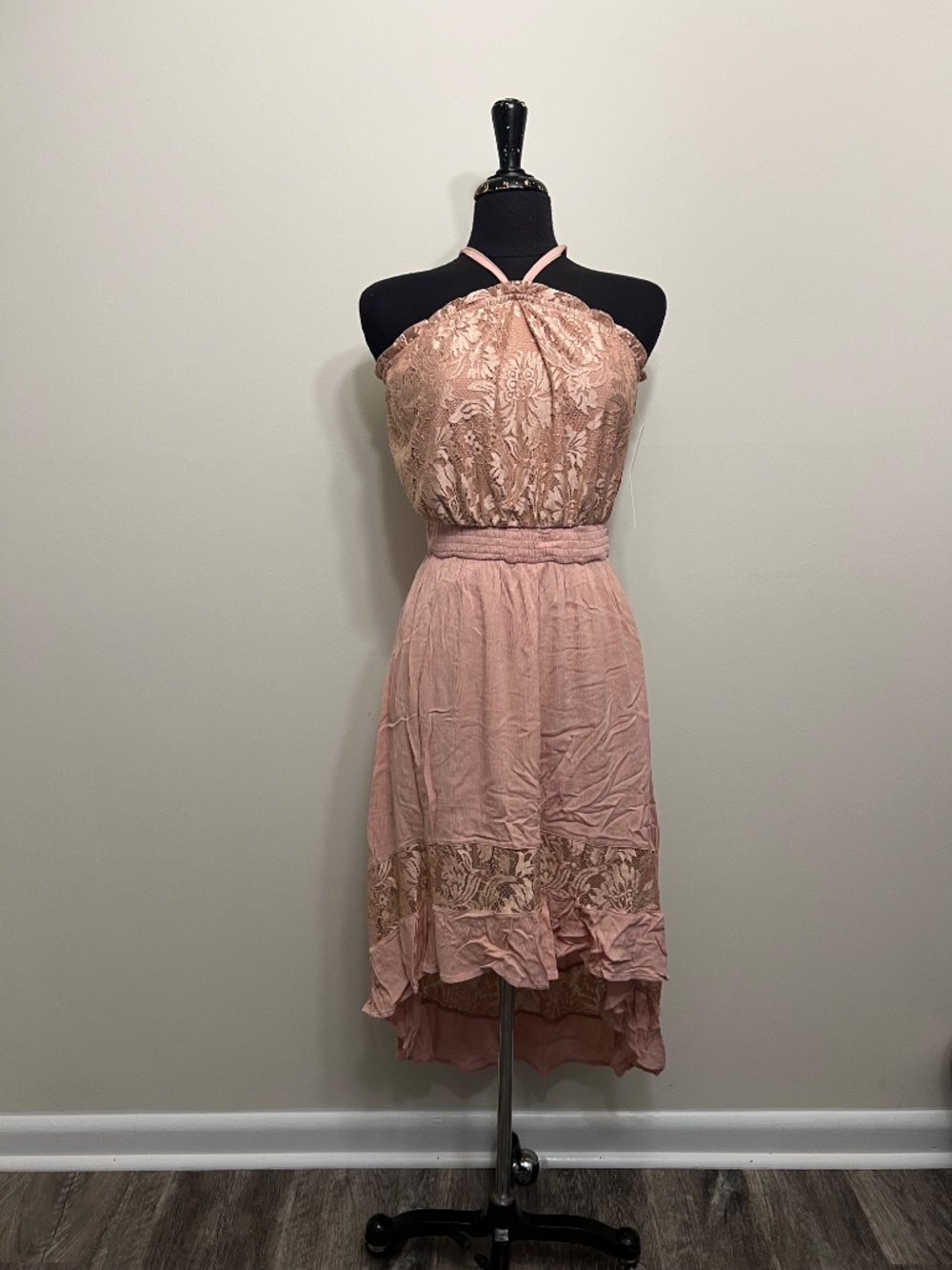 Almost Famous Dusty Pink High Low Dress